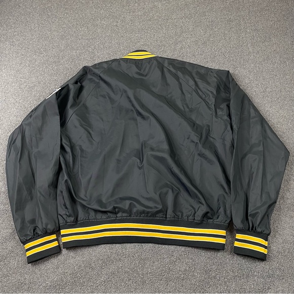 Vintage 80’s NFL Pittsburg Steelers Lightweight Bomber Jacket Men’s Size Large - Picture 11 of 13